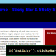 StickyBar jQuery Plugin