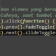 JQuery .next() dan .prev()