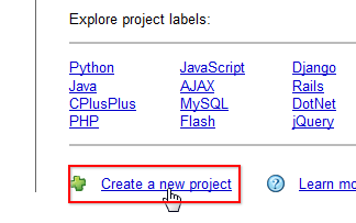Create a New Project