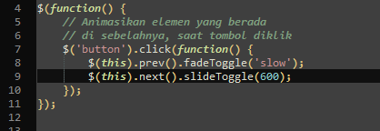 jQuery .next() dan .prev()
