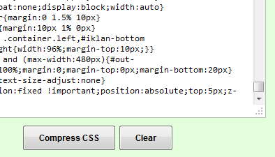 Online CSS Beautifier & Compressor