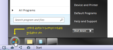 Pure CSS3 Windows7 Start Menus