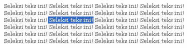 css seleksi selection