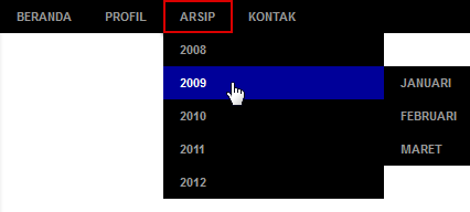 Menu Navigasi Sebelum Diperbaiki