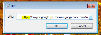 Input the Project URL