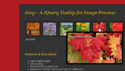 Jimp - A jQuery Tooltip for Image Preview