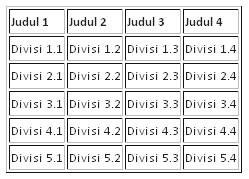 css tabel