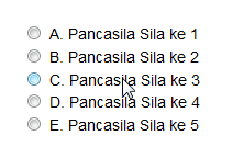 Aksesibilitas elemen radio yang lebih baik dengan penambahan elemen label.