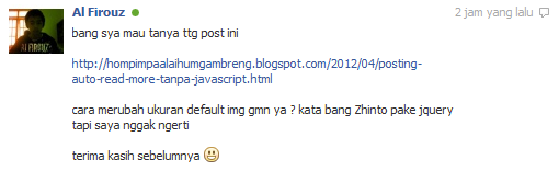 Pertanyaan Al-Firouz: Tentang bagaimana cara memperbesar thumbnail