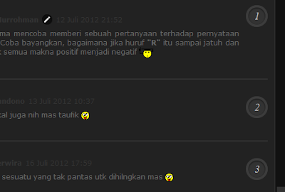 Menambahkan Nomor Urut pada Daftar Komentar