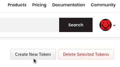 Membuat token akses di NPM.